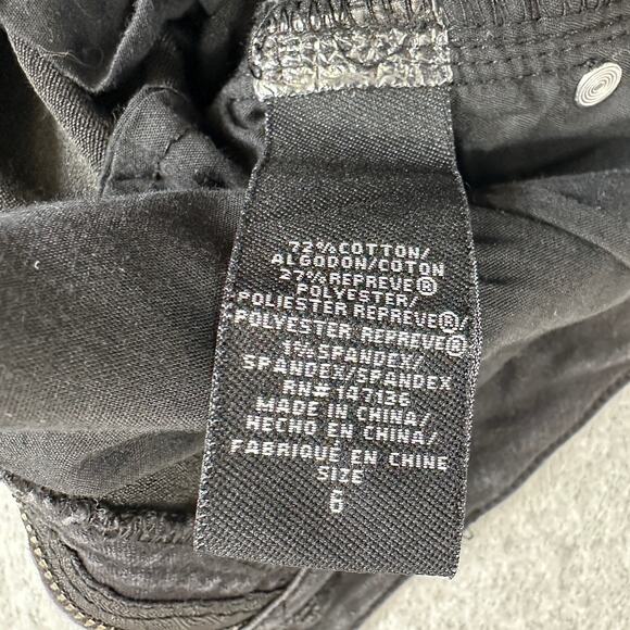 1822 Jeans Adriana Denim Skinny WMNS 6 Black Mid Rise CA5M1188A1 Ankle Street - Picture 5 of 11